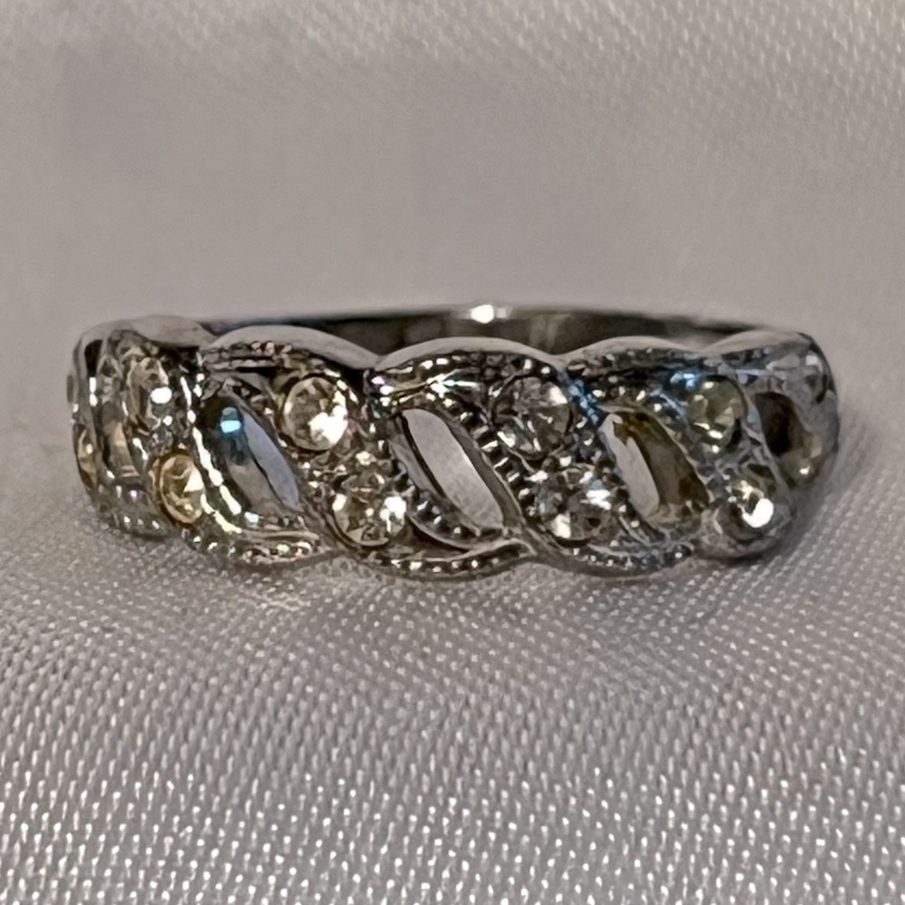 Sterling Silver and Cubic Zirconia Ring